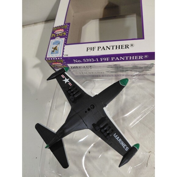 Model Power 5393-1 Postage Stamp 1:100 Scale Die Cast F9F Panther Airplane - Picture 7 of 11